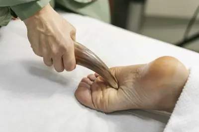man suction session