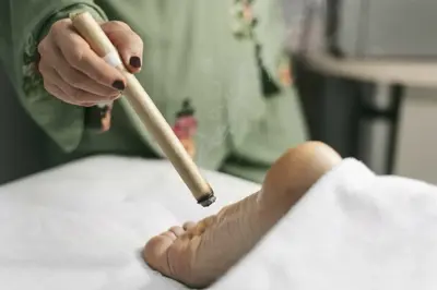 therapy feet close up